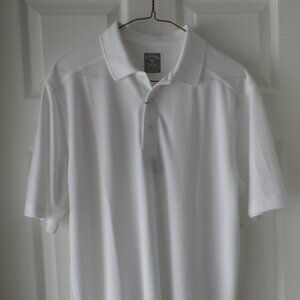 Gallaway Opti Dri Men's Polo Golf Shirt Short Sleeve White Size Medium Sport New